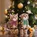ADOGGYGO Christmas Cat Collars 2-Pack: Red Green Plaid with Snowflake Design and Bell, Stylish Breakaway Kitten Collar with Removable Bowtie for Cats Kittens - Buy Online on GoSupps.com