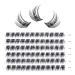 Lankiz single eyelashes 0.07 C curl 12mm false eyelash extensions for eyelash extensions 72 PCs cluster lashes diy artificial eyelashes individually fake lashes at home natural C-12 natural 72PCs