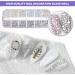 Rhinestones 2000 Pcs Nail Art Gems Clear Rhinestones Crystal AB FlatBack Rinestone Diamonds Tooth Gem with Tweezer for Nails Craft 6 Sizes - Buy Online on GoSupps.com