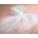 White Hair Bow Bachelorette Veil with Pearl Bride Hair Clip - Bridesmaid Favors & Bridal Shower Gift - Buy Online on GoSupps.com