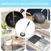 Fovolat Dishwashing Cleaning Brush | with Long-Handle Stainless Steel Scrubbing Brush Kitchen Cleaning Metal Stainless Steel Scrubbing Brush Non Stick Pot Steel Wire Ball - Buy Online on GoSupps.com