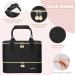 Covkev Nail Polish Organizer - Holds Lamp, 40 Bottles, Manicure Tools - Double-Layer Bag Case in Black - Buy Online on GoSupps.com