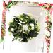 LIFKICH Wreath Planta Artificial Faux Greenery Artificial Eucalyptus Garland Holiday Window Hanging Eucalyptus Leaves Garland Faux Plants Fall Garland or Artificial Grass Daisy White White 30X30CM - Buy Online on GoSupps.com