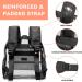Vorspack Clear Mini Stadium Backpack 12x12x6 - Women's Stadium Approved Bag with 2 Water Holders - Heavy Duty for Concerts, Work, Sports, and Festivals - Black - Buy Online on GoSupps.com