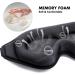 EasyVibe 3D Sleep Mask - Light Blocking Eye Mask with Adjustable Buckle | Soft Breathable Shade for Side Sleepers & Travel Yoga | Comfortable Black Sleeping Mask - Buy Online on GoSupps.com