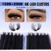 TOOCHUNAG Fluffy Lash Clusters | Volume Individual Lashes 14-20mm | D Curl Thick Wispy Eyelash Extensions for DIY Home Use - Buy Online on GoSupps.com