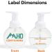 MHO Clear Foaming Soap Dispenser 250mL - Set of 4 | White Pump Lock, BPA/Paraben Free PET Plastic - Buy Online on GoSupps.com