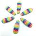 Girls Hair Clips Fork Clip Bendies Hair Accessories Kids Hair Clips (Glitter Rainbow Bendies)