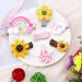 24 Pcs Fashion Hair Clips Set for Girls - Colorful Non-slip Hair Accessories with Flower, Fruit, Candy, and Rainbow Designs - Buy Online on GoSupps.com