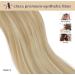 BARSDAR Clip in Ponytail Extensions 14 inch Short Straight Wrap around Ponytail Extension Fluffy Pony Tails Extensions Synthetic Hair Ponytail Extension for Women Girls Light Ash Brown mix Bleach Blonde - Buy Online on GoSupps.com