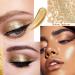 Glitter Eyeshadow & Eyeliner Pen Set - Gold | Long Lasting, Waterproof & Quick Drying - Buy Online on GoSupps.com