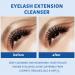 Eyelash Shampoo & Cleaner for Extensions | 50ml Eyelash Make-Up Remover with 2 Brushes | Salon & Home Use - Buy Online on GoSupps.com