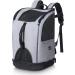 Navaris 2-in-1 Convertible Carrier and Cat or Dog Backpack - Hand Carry or Wear Front or Back - Up to 10 kg (22 lbs) - 30 x 30 x 46 cm (11.8" x 11.8" x 18.1") - Buy Online on GoSupps.com