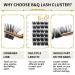 Buy BQ Lash 72 Cluster Colored Eyelashes - DIY Eyelash Extensions at Home | B30 B02 B09 Black Eyelash Clusters - Buy Online on GoSupps.com