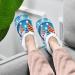 Mnsruu Christmas Snowman Star Snow Slippers - Comfortable Non-Slip Fleece Men's Shoes Size 43-46 (UK 8-9) - Ideal for Cozy Winter Nights - Buy Online on GoSupps.com
