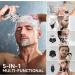 MAXGROOM 5-in-1 Waterproof Magnetic Detachable Head Shaver for Bald Men - USB Rechargeable LED Display Wet/Dry Use Travel Pouch Included - Buy Online on GoSupps.com