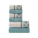 Class Home Collection Towels Bath Towels Set 6 pieces Jacquard Cotton Alya Turquoise