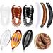 9 Pieces Banana Hair Clips for Women Flexible Plastic Banana Grips Fishtail Ponytail Banana Holder Clincher Combs Banana Hair Comb Clips Girls Women