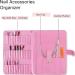 Nail Drill Bit Holder Organizer 33 Holes Nail Drill Bit Holder Wallet Storage Bag for Manicure Tools Efile Nail Grinding Bits Display Portable for Travel or Home (HJ-ZP013-Black) - Buy Online on GoSupps.com