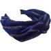 Topkids Accessories Velvet and Lurex Twist Alice Bands Adult Women Hair Accessories for Women Hair Bands for Women Thick Headband Womens Headbands Head Bands Adult Women (Navy Blue) - Buy Online on GoSupps.com