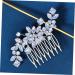 Angoily Crystal Side Hair Comb Crystal Hair Comb Hair Topper Wedding Hair Comb Wedding Bridal Hair Comb Hair Accessory for Girls Tiara Zircon Decorate Bridesmaid Flower Girl - Buy Online on GoSupps.com