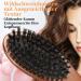 Wild Boar Brass Hair Brush | Aisely Antistatic Wooden Leather Bun Brush for Frizz-Free Styling - Buy Online on GoSupps.com