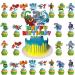 Goo Jit Zu Heroes Birthday Party Cake Topper 37Pcs Cartoon Goo Jit Zu Heroes-themed Birthday Party Supplies Cupcake Decorations for Kids