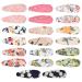 DEEKA 20 PCS Flower Cotton Hair Clips for Toddler Girls - Pink 2.2 Inch - No Slip Hair Barrettes for Women and Girls - Leopard Print Hair Accessories - Buy Online on GoSupps.com