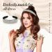 Yunlly Rhinestone Wedding Headband Set - 4 Pcs Bridal Diamond Crystal Tassel Headpiece for Women - Silver - Buy Online on GoSupps.com