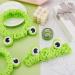 Cute Frog Headband Set for Girls and Women - 3 Pieces Funny Green Headbands for Face Washing, Shower, Spa, Yoga - Elastic Turban Hair Wrap - Buy Online on GoSupps.com