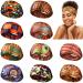 Canlierr 10 Pieces African Headband Boho Print Headband African Turban Wide Elastic Headband Yoga Sports Workout Hairband Stretchy Headwrap for Women Girls Hair Accessories (Chic Patterns)