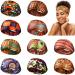 Canlierr 10 Pieces African Headband Boho Print Headband African Turban Wide Elastic Headband Yoga Sports Workout Hairband Stretchy Headwrap for Women Girls Hair Accessories (Chic Patterns)