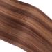 Tape In Hair Extensions #6/12 - 40cm 100% Remy Real Hair 30 Bricks (4cm Wide) with Adhesive Tape by Novon Hair Extensions - International Shipping Available - Buy Online on GoSupps.com