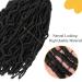 Faux Locs Crochet Hair 14 Inch - 7 Packs Natural Black Goddess Crochet Hair for Black Women - Pre Looped Curly Wave Butterfly Locs Crochet Hair - Synthetic Hair Extensions - Buy Online on GoSupps.com