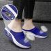 Pgojuni Diabetic Wedge Sneakers for Women 2023 - Orthopedic Air-Cushion Slip-On Walking Shoes - Size 7.5 - A1 Blue - Buy Online on GoSupps.com