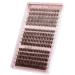JIMIRE 300Pcs Brown Lash Clusters - Fluffy Wispy Eyelash Extensions D Curl 30D/40D/50D - DIY False Eyelashes Pack - Buy Online on GoSupps.com