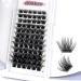 Lash Clusters GOSEEK A01 Clear Band 72 Cluster Lashes Mixed Tray DIY Lashes Eyelash Extension Individual Lashes Eyelash Clusters Extensions Lash extension DIY at Home(A01 8-16MM-1 Clear Band) A01-Clear Band MIX-72-(8-16MM-1)