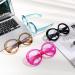 FEISEDY Oversized Blue Light Blocking Glasses for Women & Men - Retro Big Round Frame Eyewear Clear Lens Computer Glasses B2997 001 - Black 62mm - Buy Online on GoSupps.com