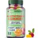 Yuve Vegan Multivitamin Gummies for Men and Women - Daily Energy Strength Immunity - Vitamin A C B3 B6 B12 Biotin & Zinc - Delicious Chewable Supplement - Non-GMO Gluten & Gelatin-Free - 60ct Strawberry Pinapple Orange