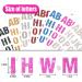 PRATIQUE Glitter Rhinestone Alphabet Letter Stickers - Pink Self-Adhesive DIY Craft Art Supplies - Buy Online on GoSupps.com