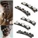 5 pieces of hair clip with 3 clips kolibri hair clip with crystal flower braided hair clip for women women girls fashionable double layer hair clip duck beak hairpise pearls