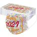 BEUU 30PCS Disposable Face_Mack for Adult 2021 Happy New Year Face Bandanas 3-Layer Non-Woven with Elastic Earloops - Buy Online on GoSupps.com
