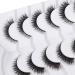 Pooplunch Cat Eye False Eyelashes - 8D Volume Fluffy Wispy Natural Lashes (7 Pairs, 3-12MM) - Buy Online on GoSupps.com