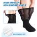 LIN Diabetic Socks - 6 Pairs Crew/Jet Black - Non-Binding Circulatory Extra Wide Top Socks for Men & Women with Edema, Neuropathy, and Lymphedema - Size 13-15 - Buy Online on GoSupps.com