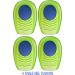 Memory Foam Heel Cups for Kids - Shock Absorbing Relief for Sensitive Heels & Foot Pain | 2 Pairs Size 3-7 - Buy Online on GoSupps.com