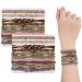 FRIUSATE 20 Pcs Boho Hair Ties 5 Bracelet Styles Morandi Hair Bands for Women's Hair Suit Thick Hair/Pony Tails 10 Colors No Damage Hair Elastics Band