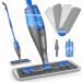 Spray Mop for Floor Cleaning- Floor Mop Microfiber Flat Mop Wet Dry Dust Mop with Refillable 635ML Bottle 4 Washable Pads Sprayer for Hardwood Floor Laminate Tiles Wood Ceramic Vinyl Home Kitchen Mop with 4 gray pads