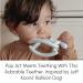 Smooch Rocking Teething Toys - Mint+Amber | Soft Silicone Baby Teether for Babies 0-6 Months | Soothes Sore Gums & Provides Teething Relief - Buy Online on GoSupps.com