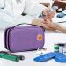 CURMIO Insulated Insulin Cooler Travel Case - Double Layer Diabetic Supplies Storage Bag - Purple Bag Only - Buy Online on GoSupps.com