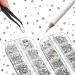 9000-Piece Nail Art Rhinestones Set - Colorful Crystal Gems with Picker & Tweezers | Mixed Sizes for Nail Design - Buy Online on GoSupps.com
